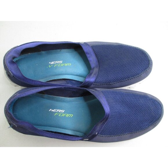 Skechers Memory foam mesh walking shoes blue sz 10 - Picture 5 of 10